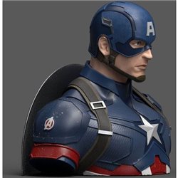 BUSTO HUCHA CAPITAN AMERICA DELUXE ENDGAME VENGADORES AVENGERS MARVEL 20CM