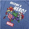 PIJAMA CORTO SINGLE JERSEY PUNTO MARVEL GRAY