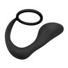 Randal Butt Plug with Penis Ring Silicone Black