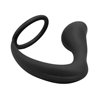 Randal Butt Plug with Penis Ring Silicone Black