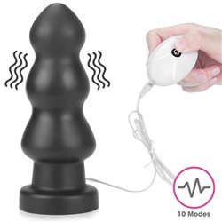 Vibrating Butt Plug King Sized 7.8 Black