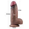 Dildo Dual Layered Silicone XXL 9.5