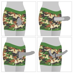 Camo Strapon Shorts 28-32