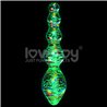 Glow in the Dark Glass Dildo Dark Twilight Gleam Tantalizing Orbs