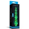 Glow in the Dark Glass Dildo Dark Twilight Gleam Tantalizing Orbs