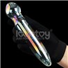 Glow in the Dark Glass Dildo Twilight Gleam Prism Glass