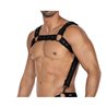 H4RNESS05 Chest Harness Neon Black One Size