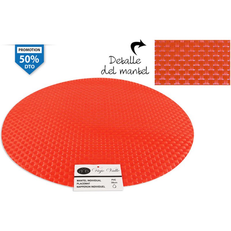 SALVAMANTEL PVC NARANJA 38CM - Teknashop Ltd