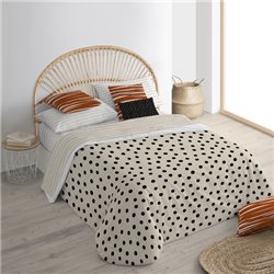 FUNDA NÓRDICA 100% ALGODÓN MODELO VITORIA BEIG PARA CAMA DE 140X200 CM.