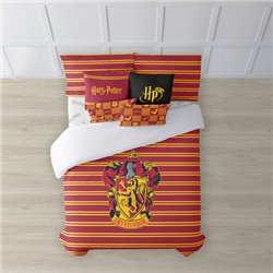 FUNDA NÓRDICA CON BOTONES 100% ALGODÓN MODELO GRYFFINDOR SHIELD PARA CAMA DE 80 (140X200 CM.)