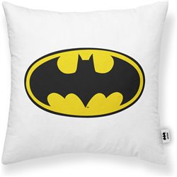 FUNDA DE COJÍN 100% ALGODÓN 45X45CM MODELO BATMAN WHITE A