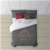 FUNDA NÓRDICA CON BOTONES 100% ALGODÓN MODELO DEATHLY HALLOWS PARA CAMA DE 150/160 (240X240 CM)