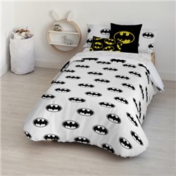 FUNDA NÓRDICA CON BOTONES 100% ALGODÓN MODELO BATMAN BASIC PARA CAMA DE 180 (260X240 CM)