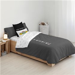 FUNDA NÓRDICA CON BOTONES 100% ALGODÓN MODELO FRIENDS MARENGO PARA CAMA DE 180 (260X240 CM)