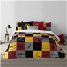 FUNDA NÓRDICA CON BOTONES 100% ALGODÓN MODELO HOGWARTS CUADROS PARA CAMA DE 180 (260X240 CM)