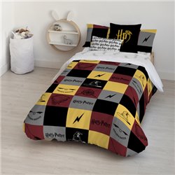 FUNDA NÓRDICA CON BOTONES 100% ALGODÓN MODELO HOGWARTS CUADROS PARA CAMA DE 180 (260X240 CM)