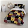 FUNDA NÓRDICA CON BOTONES 100% ALGODÓN MODELO HOGWARTS CUADROS PARA CAMA DE 180 (260X240 CM)