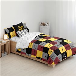 FUNDA NÓRDICA CON BOTONES 100% ALGODÓN MODELO HOGWARTS CUADROS PARA CAMA DE 180 (260X240 CM)