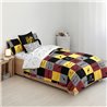 FUNDA NÓRDICA CON BOTONES 100% ALGODÓN MODELO HOGWARTS CUADROS PARA CAMA DE 180 (260X240 CM)