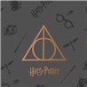 FUNDA NÓRDICA CON BOTONES 100% ALGODÓN MODELO DEATHLY HALLOWS PARA CAMA DE 180 (260X240 CM)