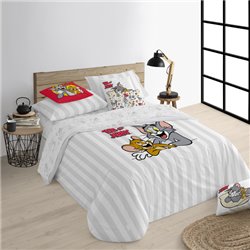 FUNDA NÓRDICA CON BOTONES 100% ALGODÓN MODELO TOM & JERRY BASIC PARA CAMA DE 180 (260X240 CM)