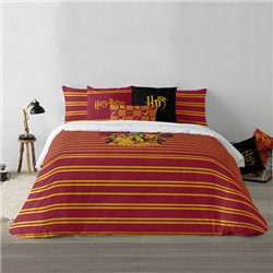 FUNDA NÓRDICA CON BOTONES 100% ALGODÓN MODELO GRYFFINDOR SHIELD PARA CAMA DE 120 (200X200 CM.)