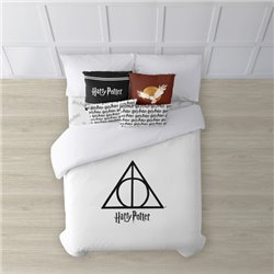 FUNDA NÓRDICA CON BOTONES 100% ALGODÓN MODELO NORDIC HALLOWS PARA CAMA DE 80 (140X200 CM.)