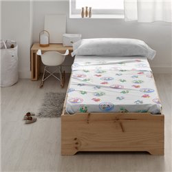 JUEGO DE SÁBANAS 100% ALGODÓN PEPPA PIG TIME BED 90 (160X270 CM)