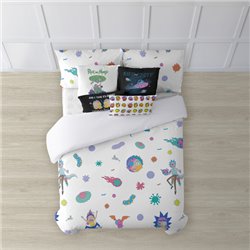 FUNDA NÓRDICA CON BOTONES 100% ALGODÓN MODELO WABBA LABBA PARA CAMA DE 90 ( 155X220 CM.)