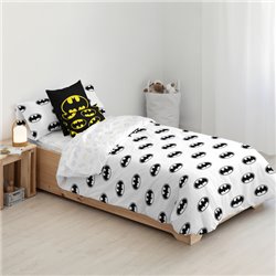 FUNDA NÓRDICA CON BOTONES 100% ALGODÓN MODELO BATMAN BASIC PARA CAMA DE 105 (180X240 CM)