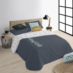 FUNDA NÓRDICA CON BOTONES 100% ALGODÓN MODELO HPOTTER DEEP BLUE PARA CAMA DE 105 (180X240 CM)