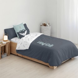 FUNDA NÓRDICA CON BOTONES 100% ALGODÓN MODELO HPOTTER DEEP BLUE PARA CAMA DE 105 (180X240 CM)