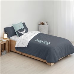 FUNDA NÓRDICA CON BOTONES 100% ALGODÓN MODELO HPOTTER DEEP BLUE PARA CAMA DE 135/140 (220X240 CM)