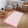 ALFOMBRA DE POLIESTER ESTAMPADA 80 X 120CM MODELO PINKREDSTARS MULTICOLOR