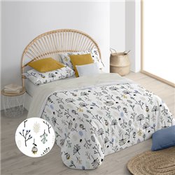 FUNDA NÓRDICA 100% ALGODÓN MODELO SANTORINI MINT PARA CAMA DE 140X200 CM.