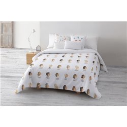 FUNDA NÓRDICA 100% ALGODÓN MODELO MUJERES PARA CAMA DE 90 (155X240CM.)