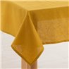 MANTEL HIDROFUGO ANTIMANCHAS LINO 100% MUSTARD