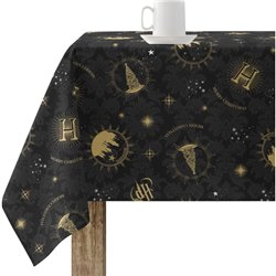 MANTEL RESINADO ANTIMANCHAS MODELO HOGWARTS CHRISTMAS BLACK