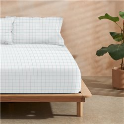 JUEGO DE SÁBANAS CON ALMOHADA Y BAJERA ESTAMPADAS A JUEGO 100% ALGODÓN MODELO GUERRERO PARA CAMA DE 135/140 (210X270)