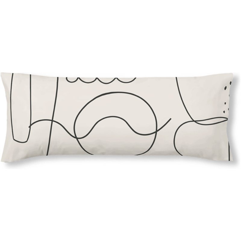 FUNDA DE ALMOHADA 100% ALGODÓN MODELO BURDEOS DE 90 CM