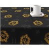 MANTEL RESINADO (TACTO PLASTIFICADO) ANTIMANCHAS MODELO HUFFLEPUFF SHIELD BLACK