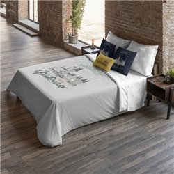 FUNDA NÓRDICA CON BOTONES 100% ALGODÓN MODELO HOGWARTS IN CHRISTMAS PARA CAMA DE 150/160 (240X220 CM)