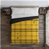 FUNDA NÓRDICA CON BOTONES 100% ALGODÓN MODELO HUFFLEPUFF CUADRO PARA CAMA DE 150/160 (240X220 CM)