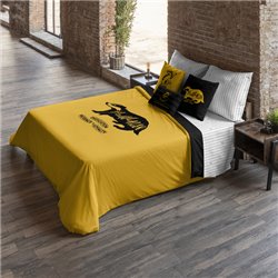 FUNDA NÓRDICA CON BOTONES 100% ALGODÓN MODELO HUFFLEPUFF VALUES PARA CAMA DE 150/160 (240X220 CM)