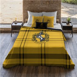 FUNDA NÓRDICA CON BOTONES 100% ALGODÓN MODELO CLASSIC HUFFLEPUFF PARA CAMA DE 150/160 (240X220 CM)