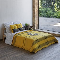 FUNDA NÓRDICA CON BOTONES 100% ALGODÓN MODELO CLASSIC HUFFLEPUFF PARA CAMA DE 150/160 (240X220 CM)