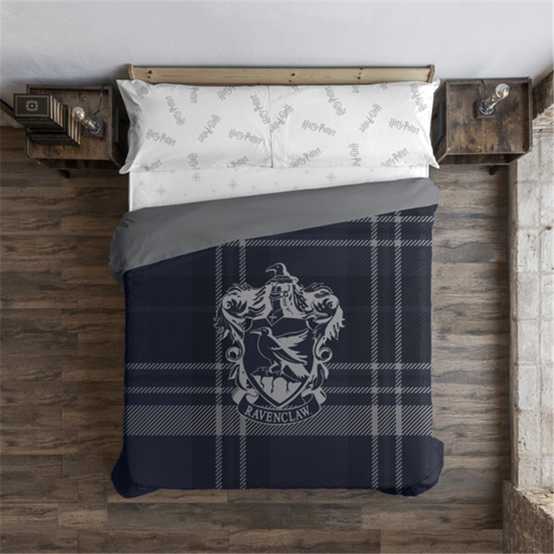 FUNDA NÓRDICA CON BOTONES 100% ALGODÓN MODELO CLASSIC RAVENCLAW PARA CAMA DE 135/140 (220X220 CM)