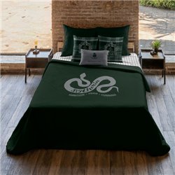 FUNDA NÓRDICA CON BOTONES 100% ALGODÓN MODELO SLYTHERIN VALUES PARA CAMA DE 90 ( 155X220 CM.)