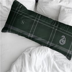 FUNDA DE ALMOHADA 100% ALGODÓN MODELO SLYTHERIN CUADRO DE 65X65 CM.