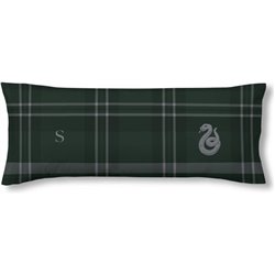 FUNDA DE ALMOHADA 100% ALGODÓN MODELO SLYTHERIN CUADRO DE 105 CM.